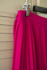 Hot Pink Pleat Skirt