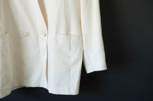 Load image into Gallery viewer, Double Breasted Vintage Cream Blazer
