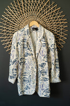 Load image into Gallery viewer, Linen blend abstract blazer
