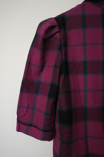 Load image into Gallery viewer, 80s drop waist plaid dress
