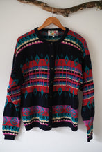 Load image into Gallery viewer, Vintage Colourful geometric cardigan
