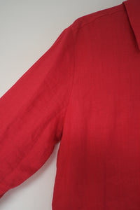 Cherry linen long sleeve