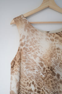 Animal print maxi dress