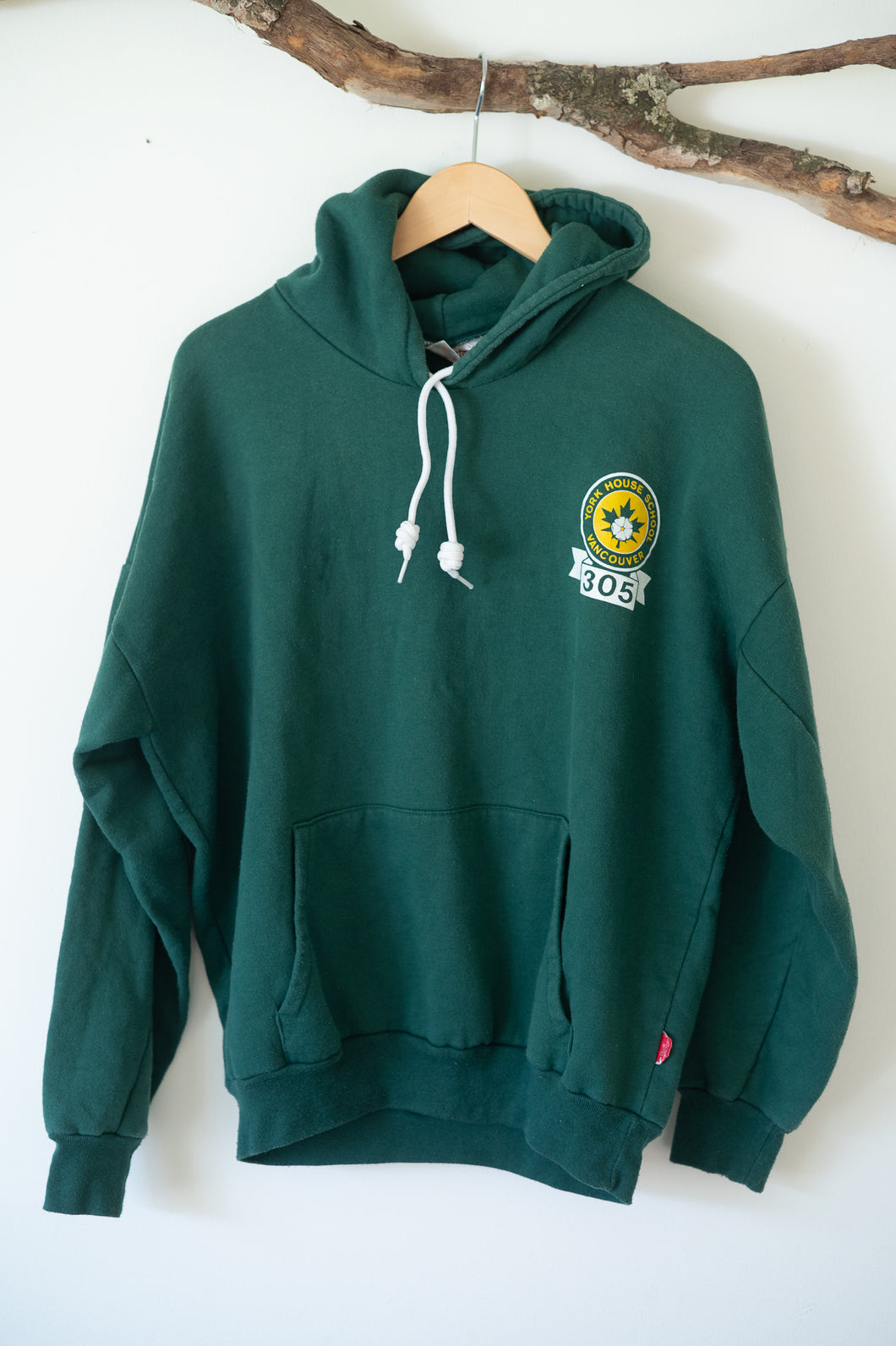 Forest green York House hoodie