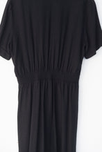 Load image into Gallery viewer, Black wrap top dress
