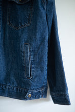 Load image into Gallery viewer, Classic dark wash denim jacket
