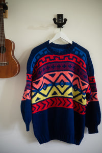 Mixed stripe vintage sweater